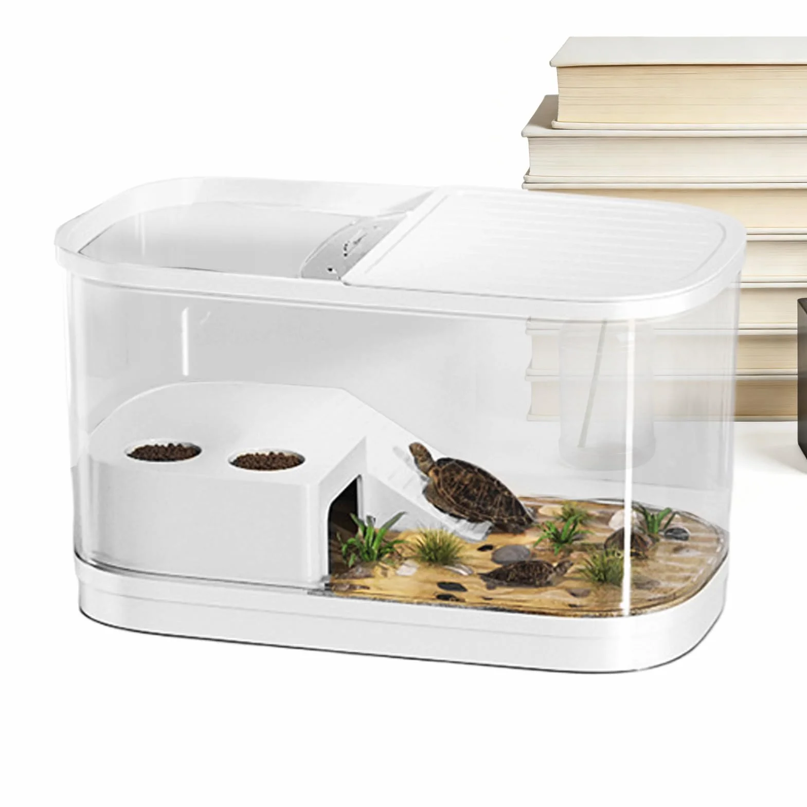 Terrarium dla gadów Pojemnik hodowlany dla gadów | Zbiornik dla węża Dla gekona tarantuli żółwia brodatego pająka kameleona żaby przekąski
