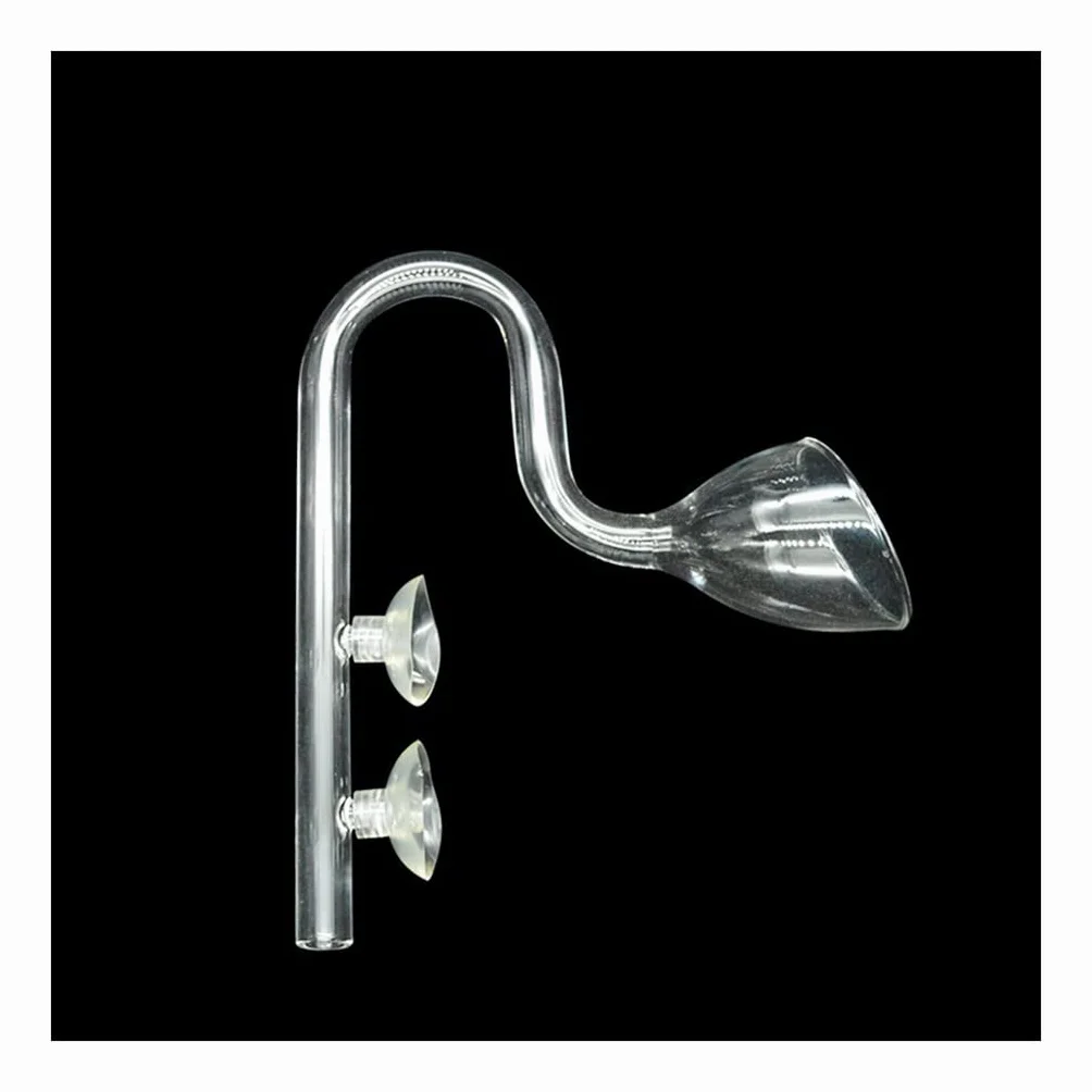Zestaw szklanych rurek do akwarium Lily 1 szt. - Akcesoria do akwarium z roślinami dopływowymi i odpływowymi - Skimmer akrylowy i szklany(G-Outlet 13mm)