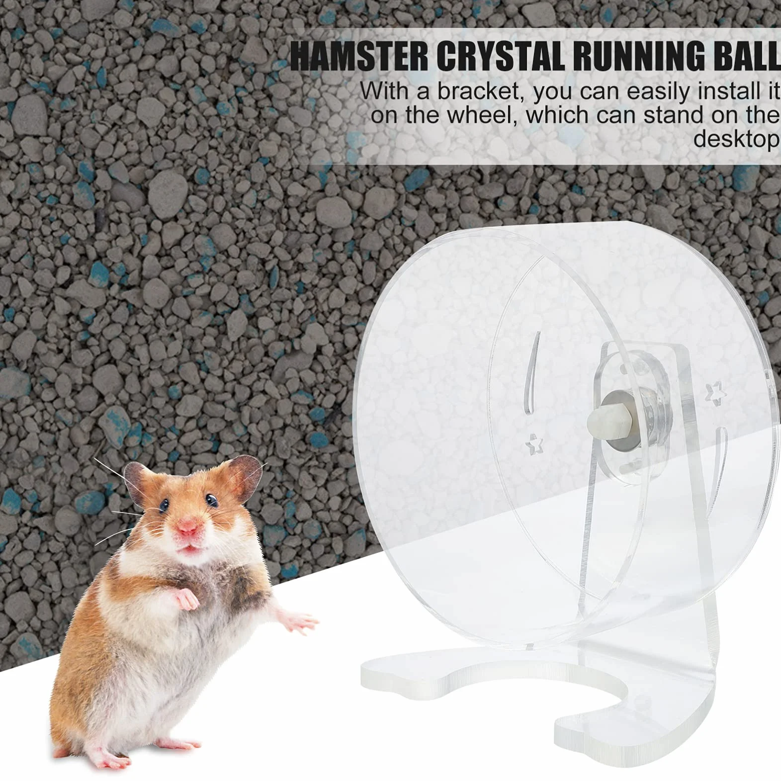 POPETPOP 15cm Hamster Running Wheel Bracket Cichy Wyciszający Koło Zabawka Do Ćwiczeń Dla Małych Zwierząt