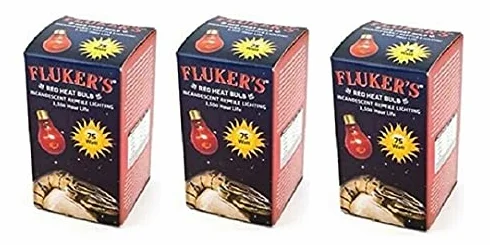 (3 sztuki) Fluker's czerwone żarówki grzewcze dla gadów 75 W