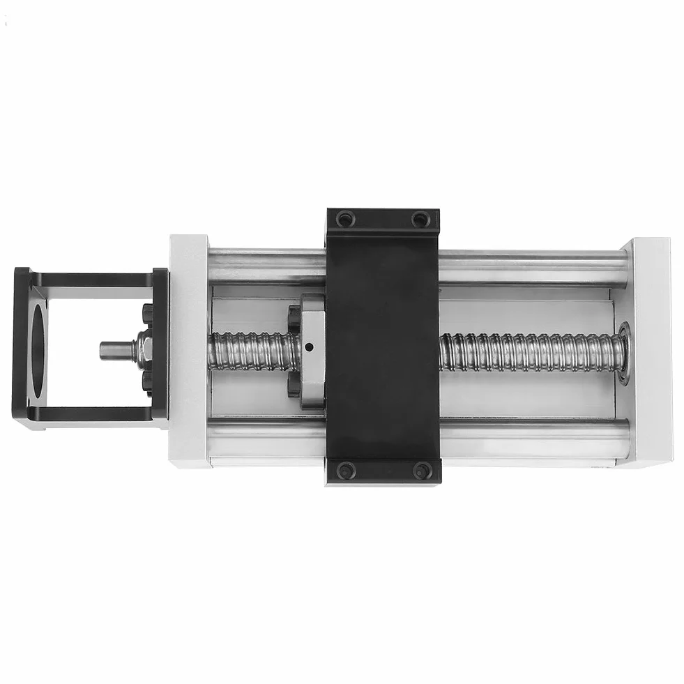 Moduł ruchu liniowego, wysoka ręczna śruba kulowa prowadnica liniowa prowadnica liniowa moduł skoku, stół przesuwny CNC 100 mm / 3,9 cala