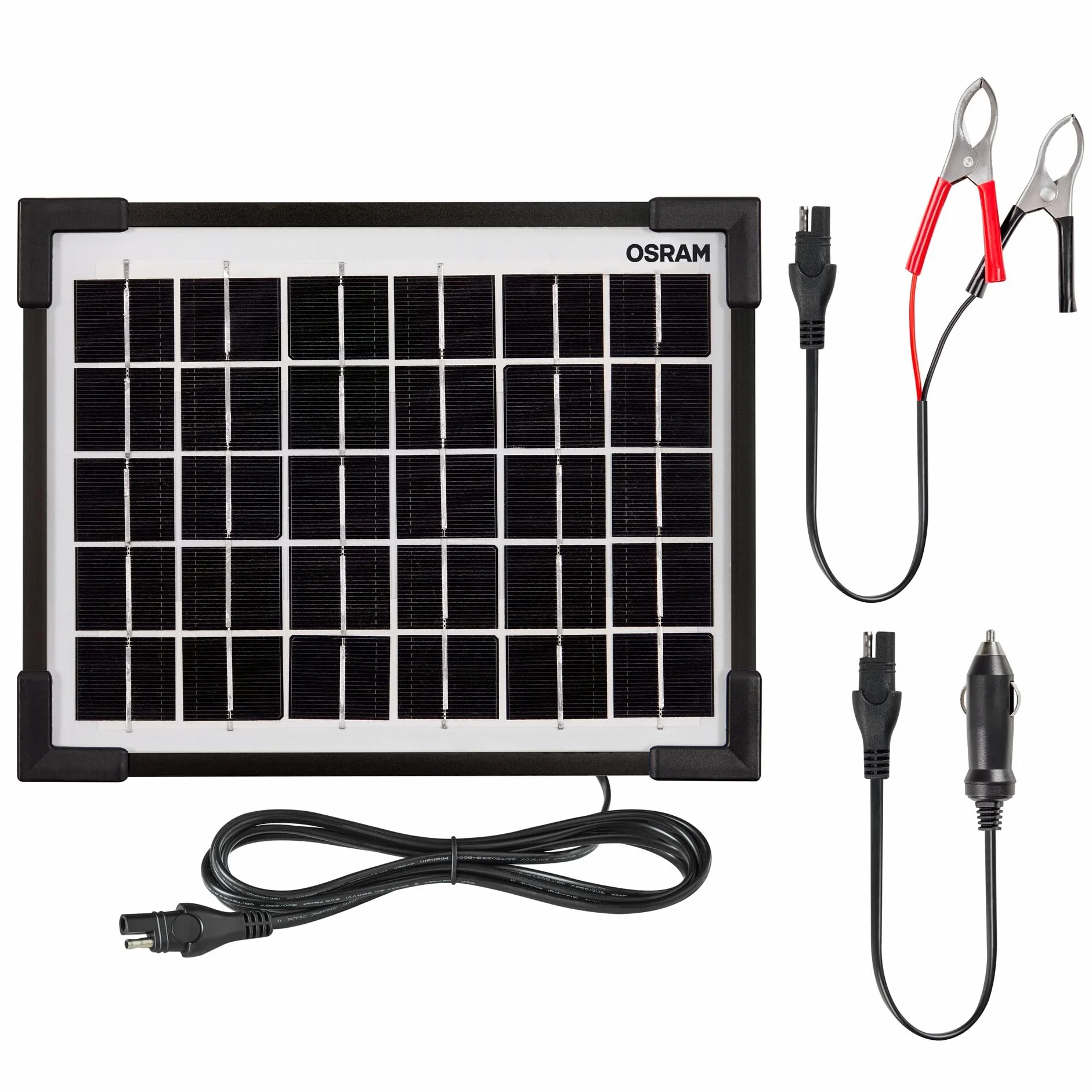 OSRAM BATTERYcharge SOLAR 5W solarna jednostka konserwacyjna ładowanie akumulatora 12V wodoodporny panel słoneczny