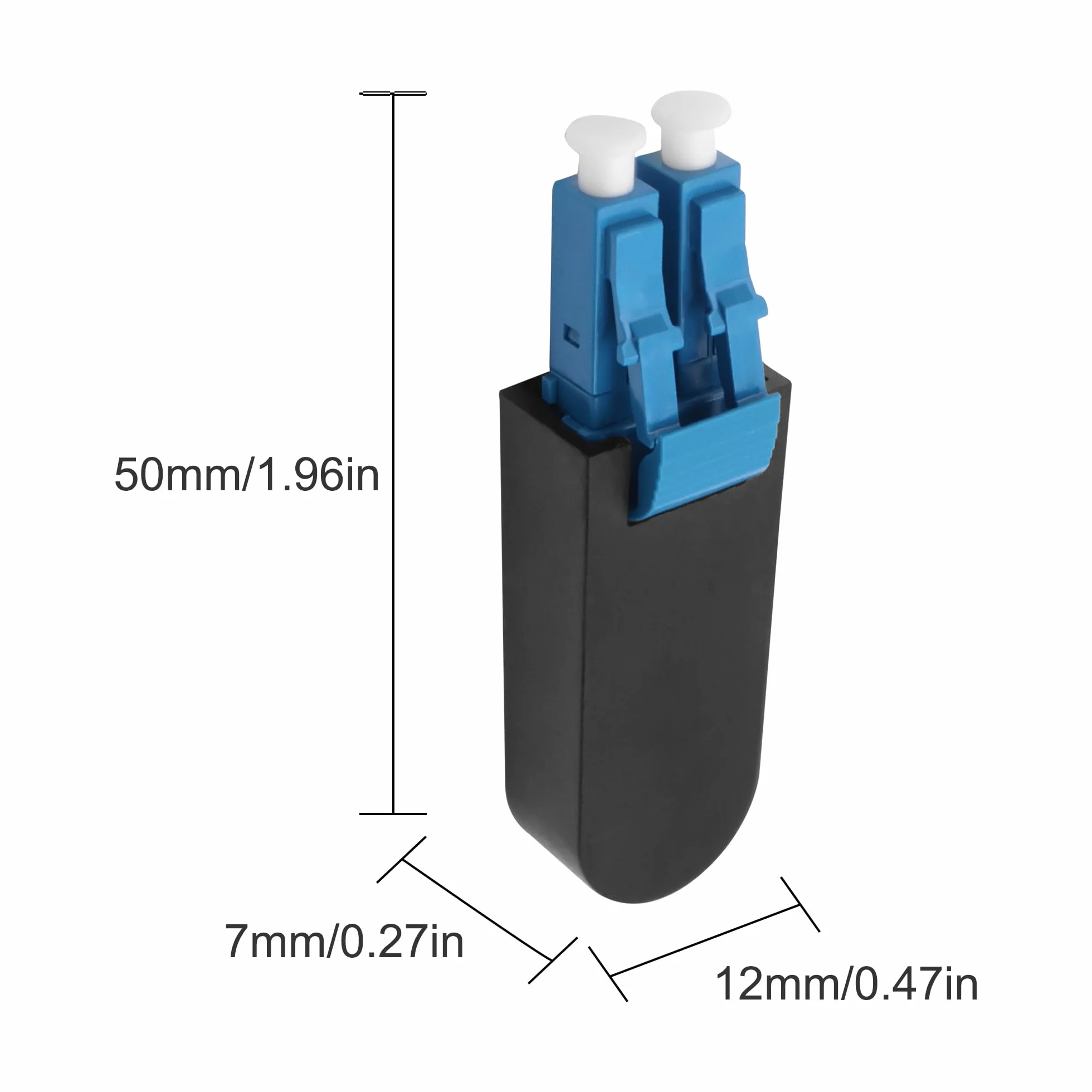 LC/UPC Loopback wtyczka Duplex Singlemode LC 9/125 Tester Connector Standard LWL Signal Test 2 szt