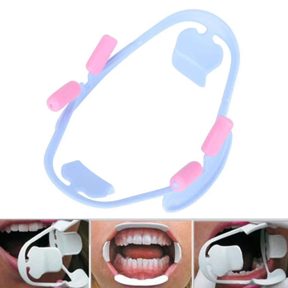 Otwieracz do ust – jednorazowy otwieracz do ust 3D do zębów dentystycznych do policzków narzędzie stomatologiczne (kolor: L niebieski)