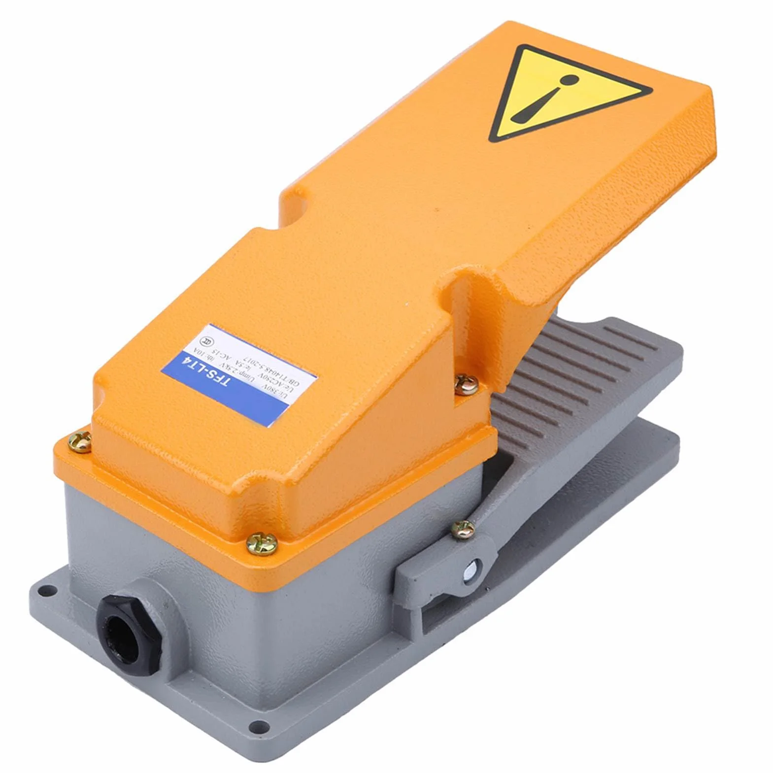 Przełącznik nożny LT4 aluminiowa obudowa, regulator mocy pedału Jog, do wyposażenia obrabiarek, z pogrubioną sprężyną i srebrnymi stykami do AC380V DC220V