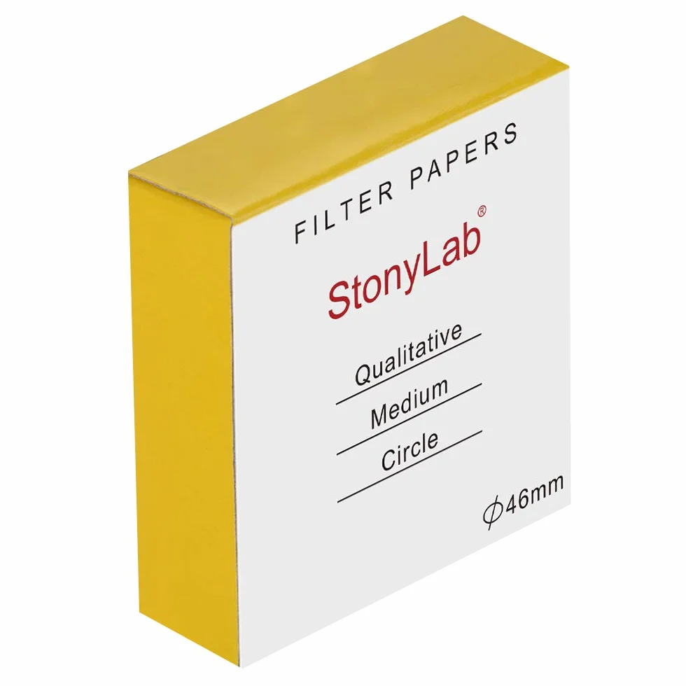 StonyLab koła papieru filtracyjnego 46 mm 20 mikronów papier filtrujący opakowanie 100