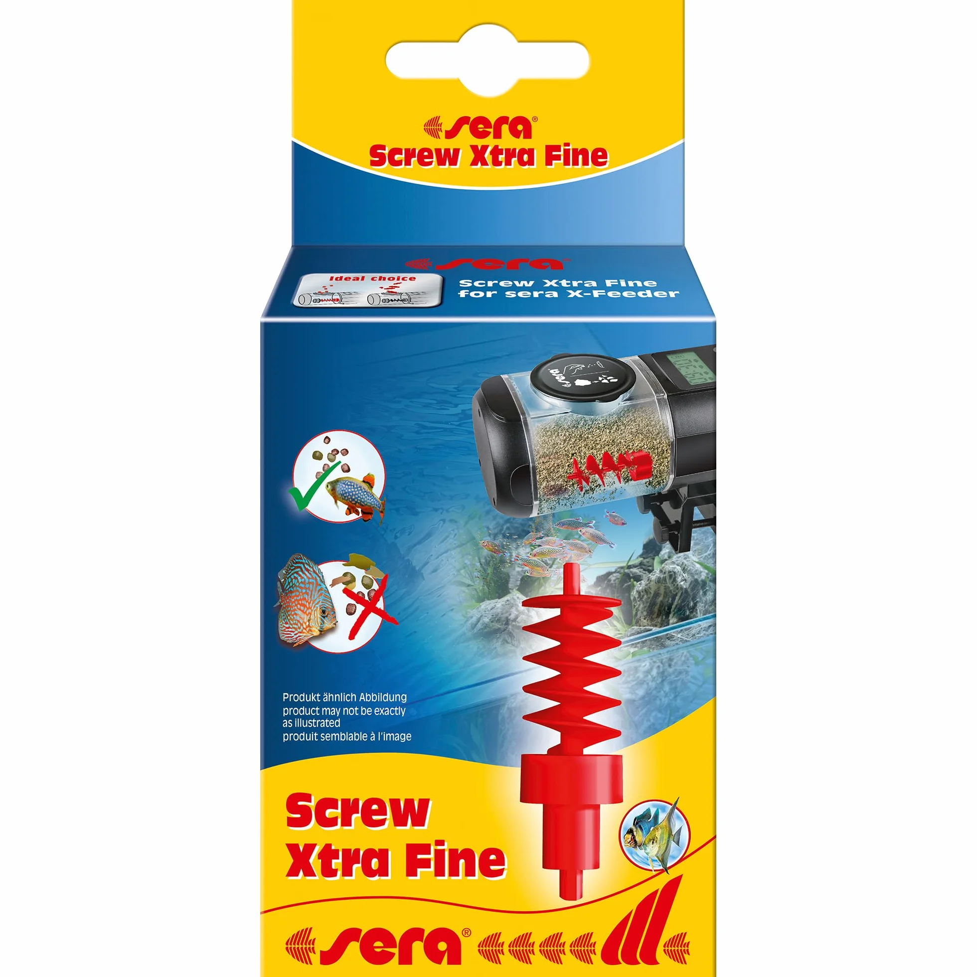 Sera Fine Vis do X-Feeder, jedna część zamienna tylko do automatycznego karmnika X-Feeder, czerwona