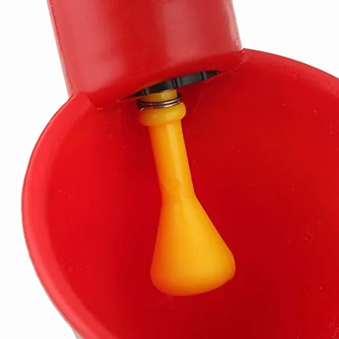 Jeffergarden automatyczne kubki do picia wody dla drobiu 10 szt. czerwone plastikowe
