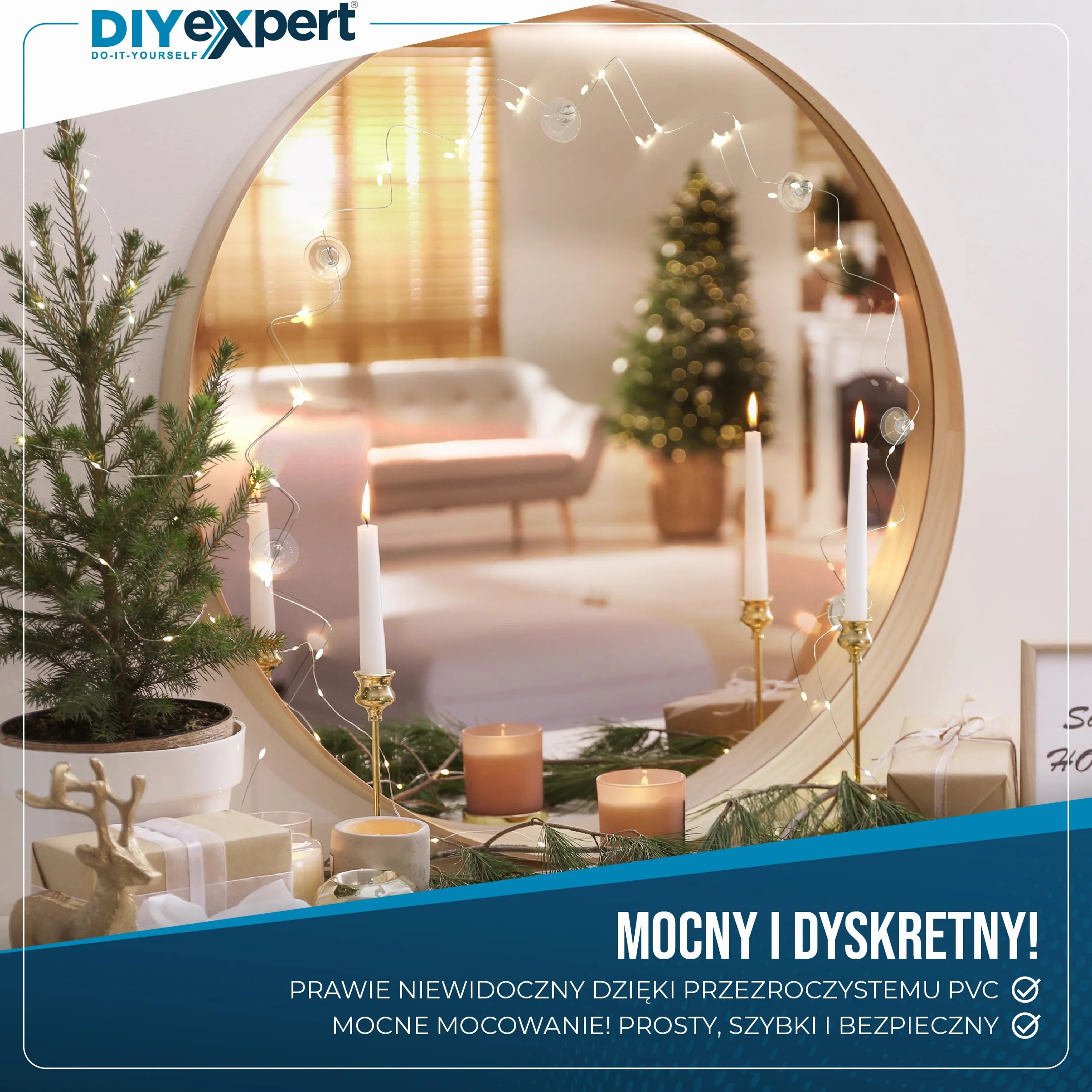 DIY expert 100 x przyssawka do łańcuchów świetlnych, Ø 20 mm, przyssawka, haczyk z przyssawką, ssawka szczelinowa, wyprodukowano w Niemczech