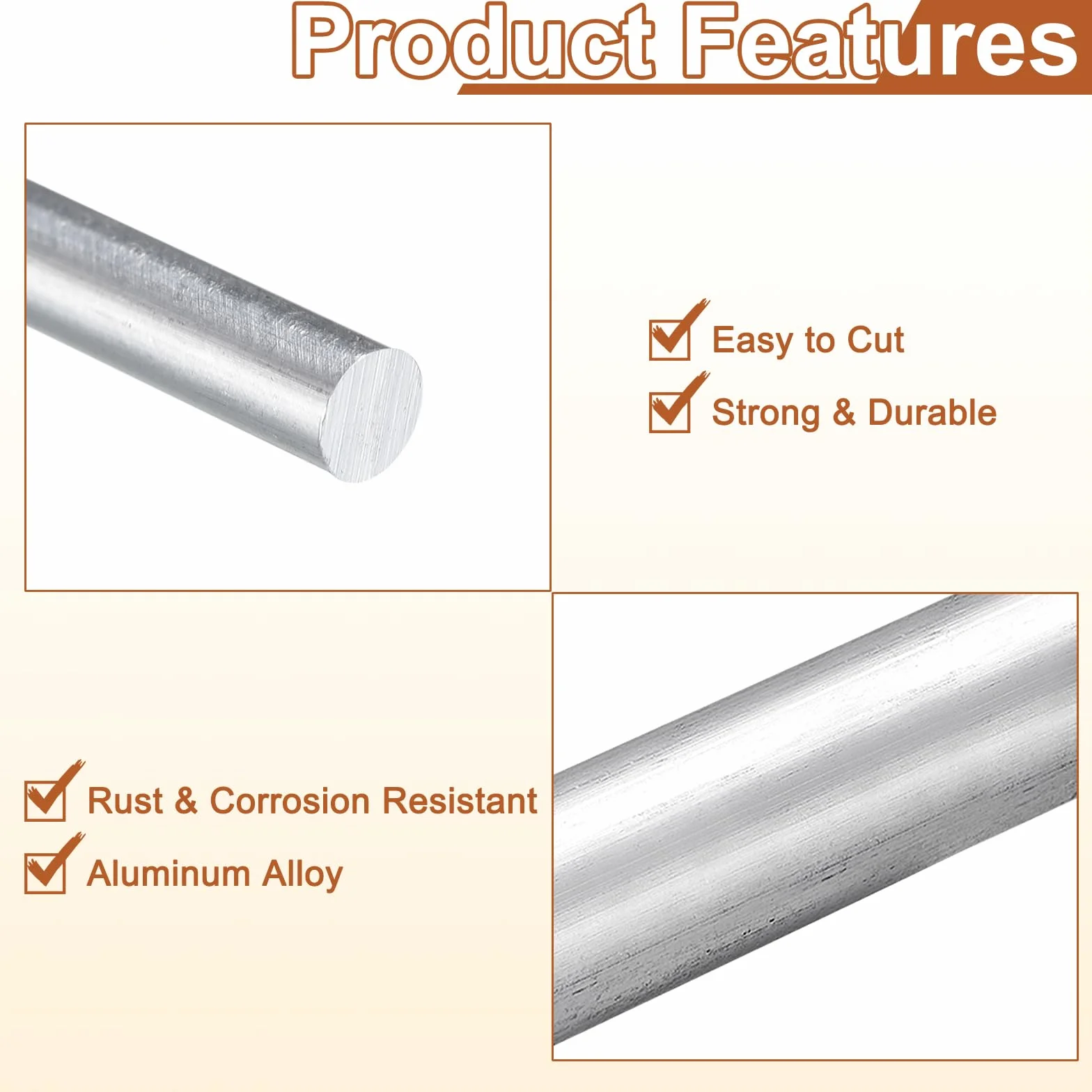 Pręt aluminiowy okrągły 6063 10 szt. 3 mm x 305 mm