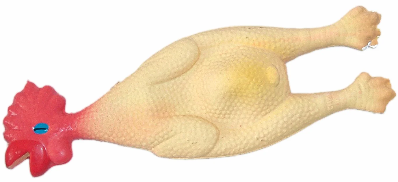 CROCI Lateksowa zabawka w kształcie kurczaka, 24 cm