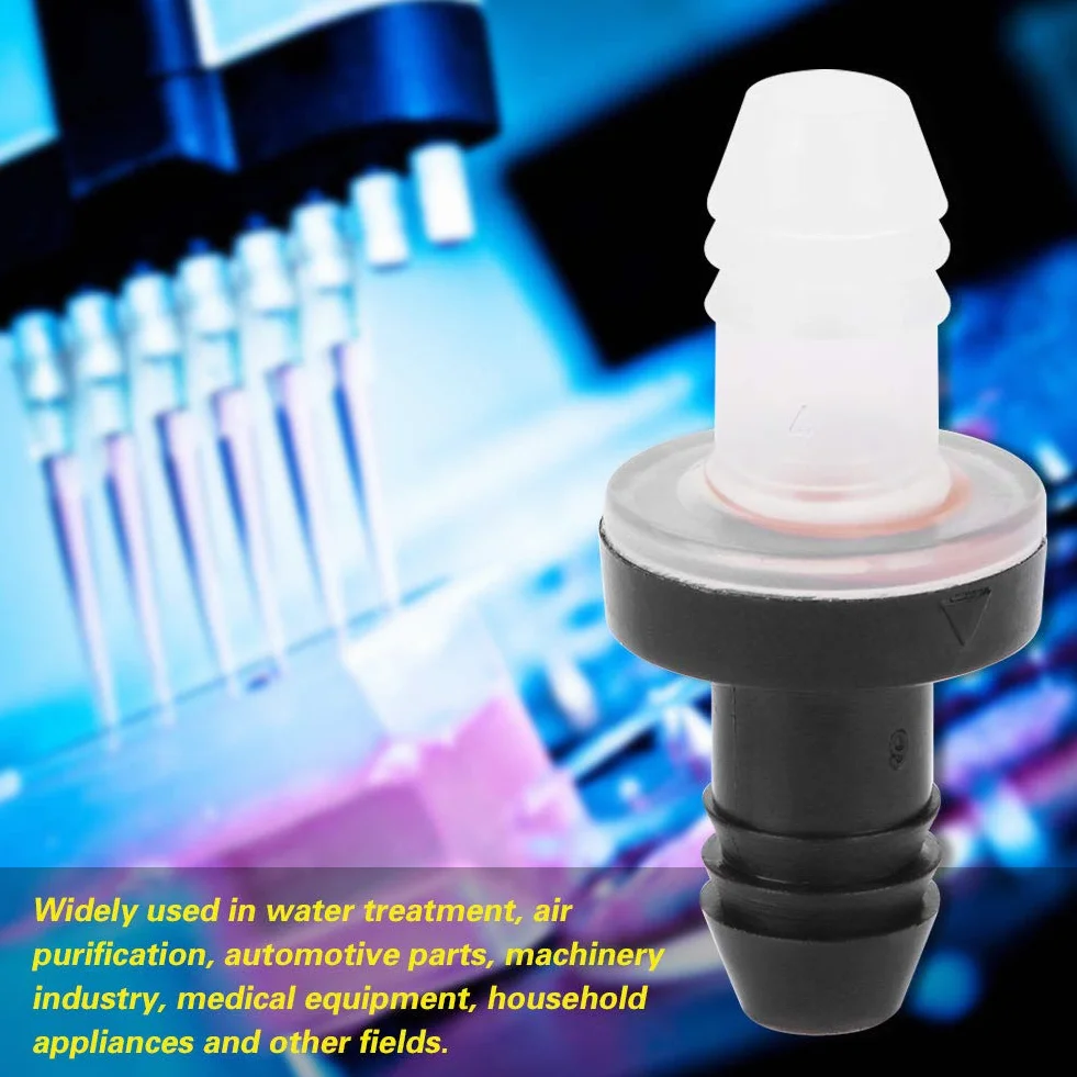 Zawór zwrotny membranowy 3/8" 10 mm PP silikon do żrących chemikaliów
