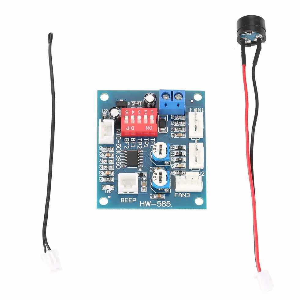 Temperaturregler DC 12 V Vierdraht Thermostat PWM Drehzahlregler Regler Modul Temperatur Relais Für PC