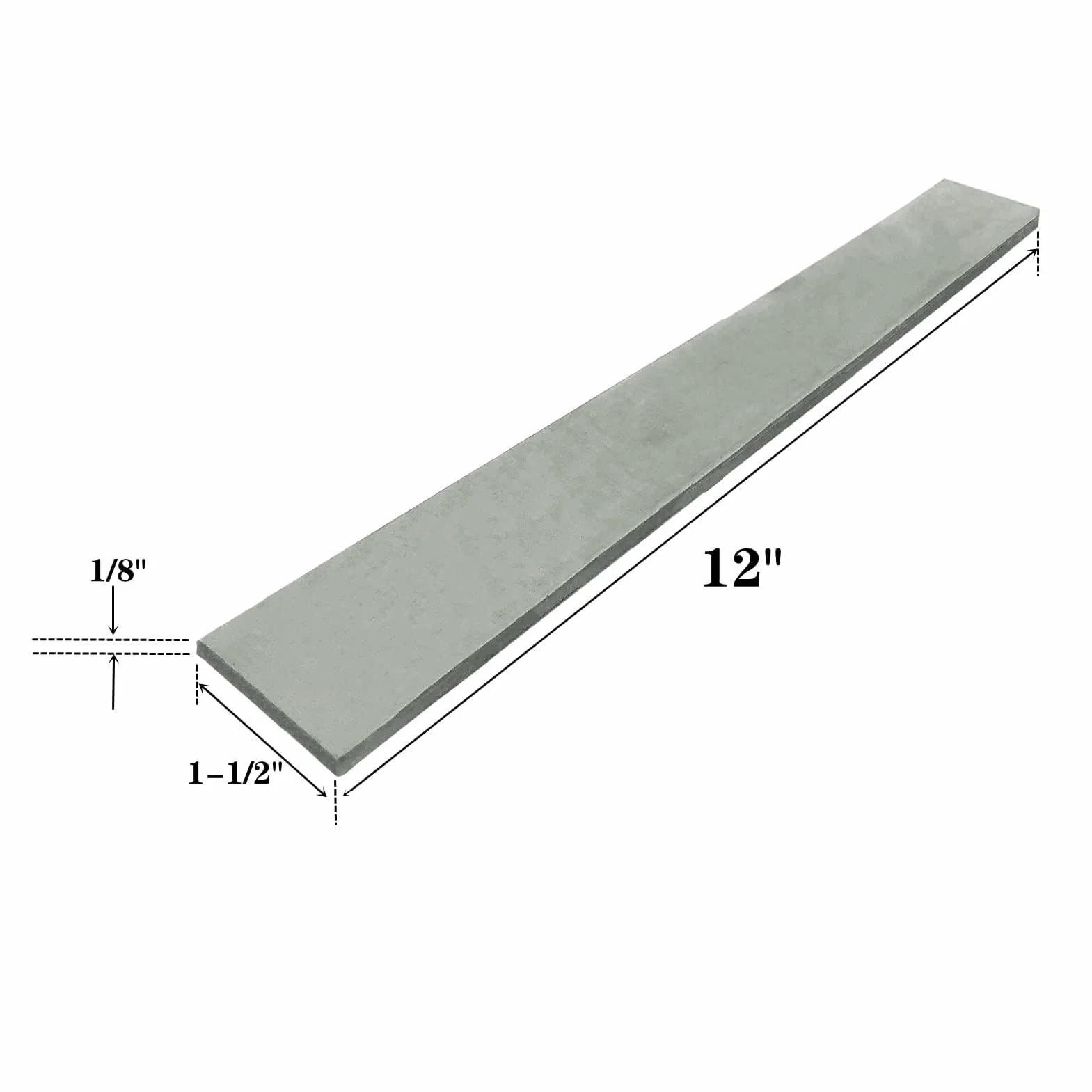 Zestaw 2 płaskich prętów ze stali 1095, 30 x 3 x 1,5 x 0,12 cm, wyżarzana stal węglowa