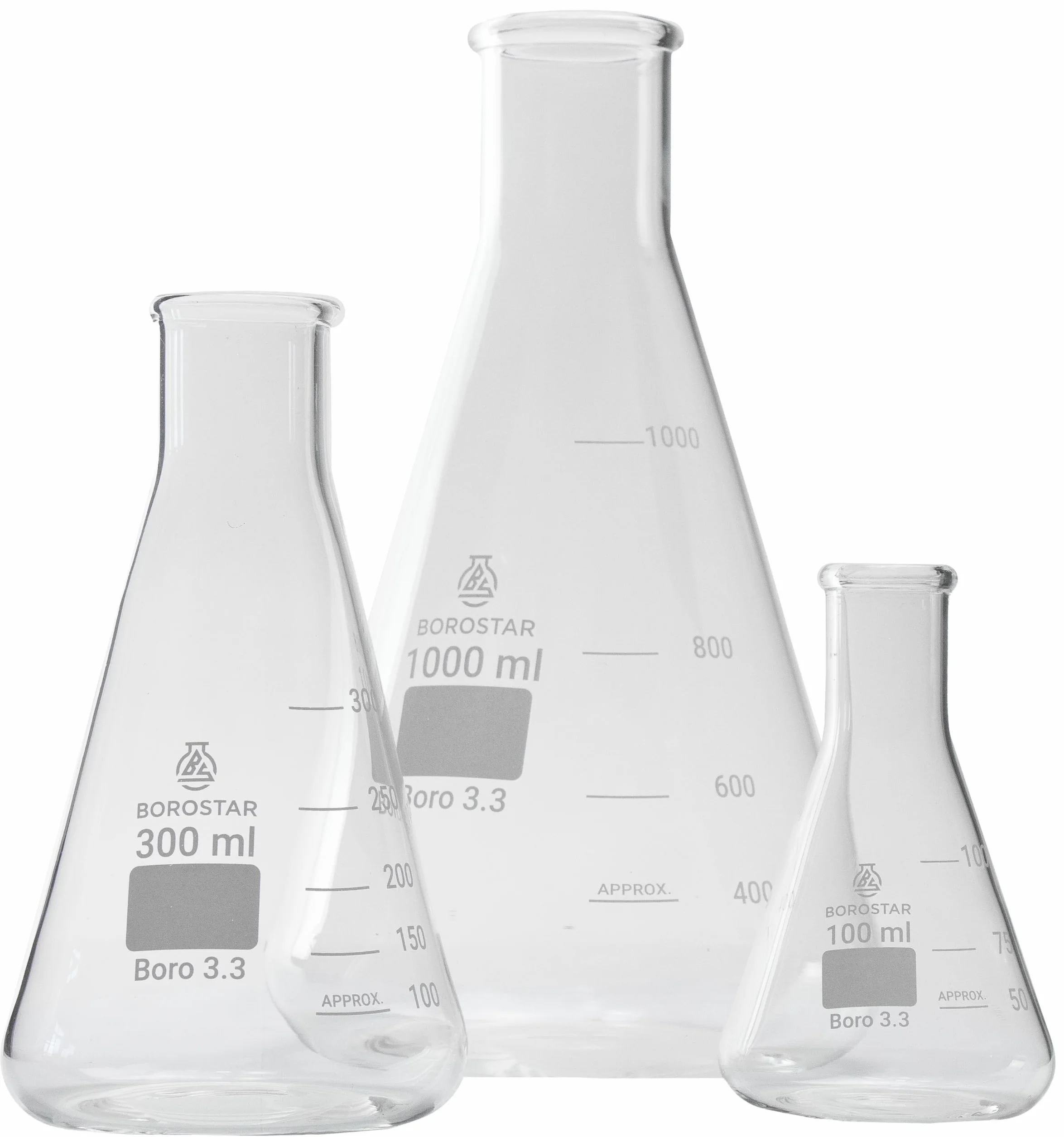 Kolba Erlenmeyera Boro 3.3 500 ml z podziałką wąska szyja