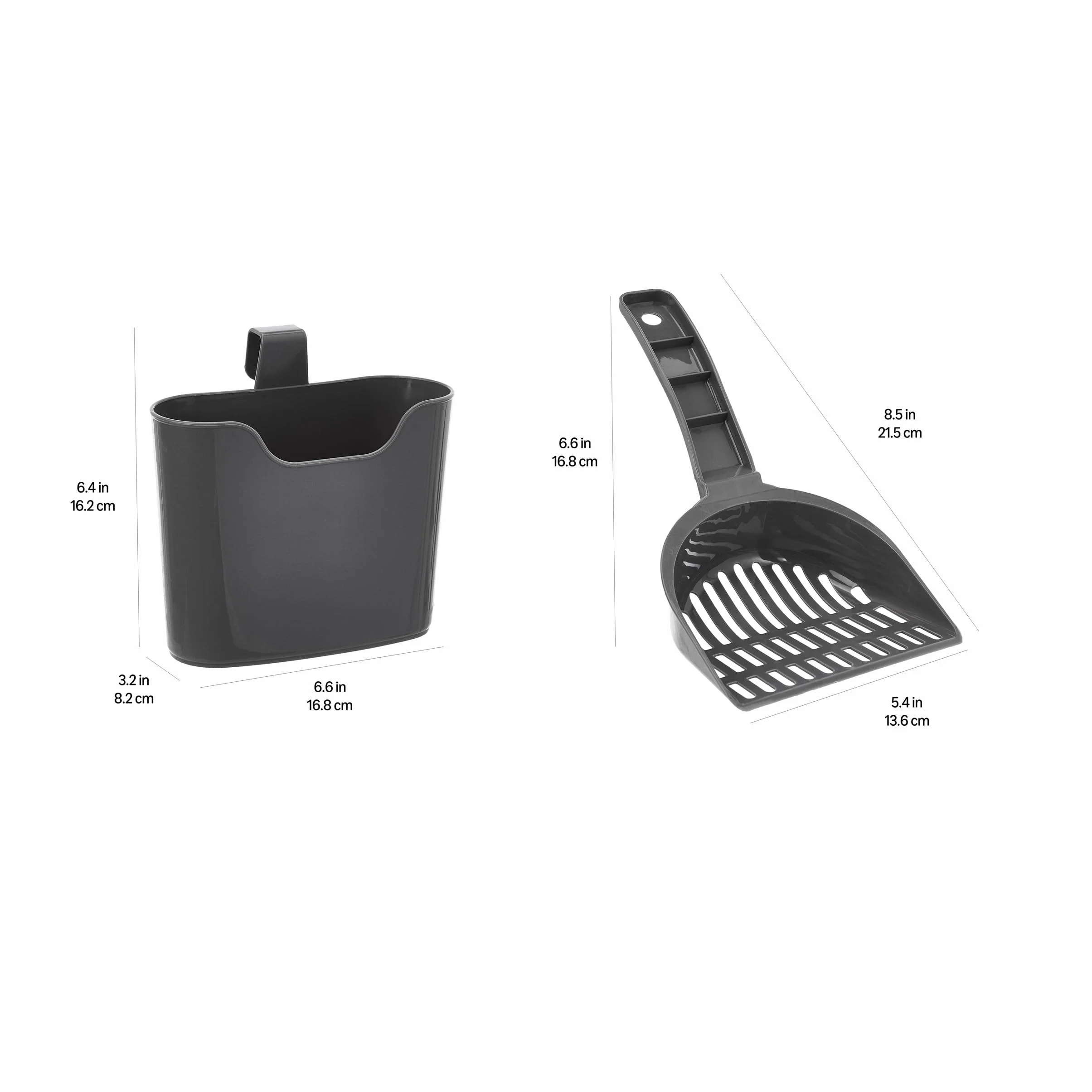 Amazon Basics – łopatka do żwirku dla kota z uchwytem.