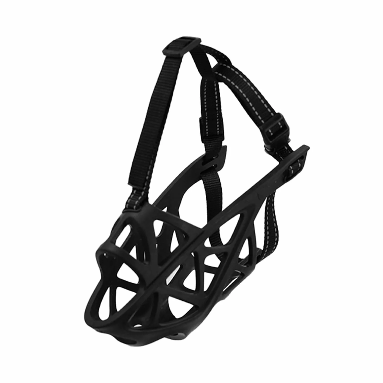 Kagańka dla psów, Kaganiec dla psa, umożliwia dyszenie, picie i szkolenie, wygodny lekki, do oddychającego kagańca szkoleniowego psów średnich(Black,XL)
