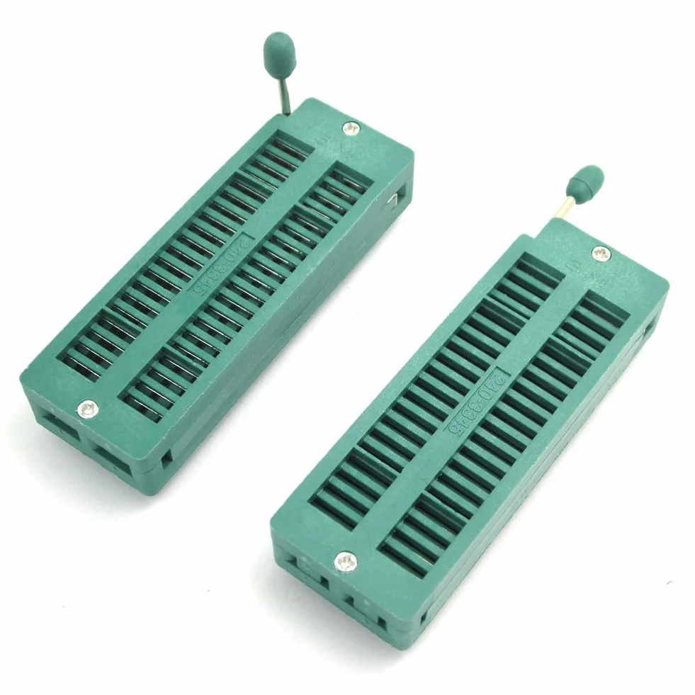 DollaTek 2 szt. uniwersalne gniazdo 40-pinowe ZIF DIP IC testowe Board Socket