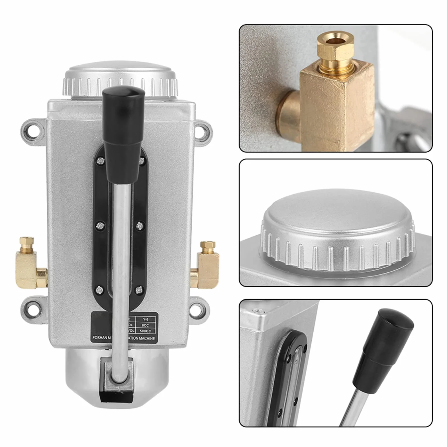 Ręczna Pompa Olejowa 500CC CNC 4mm Podwójny Port Wylotowy do Smarowania