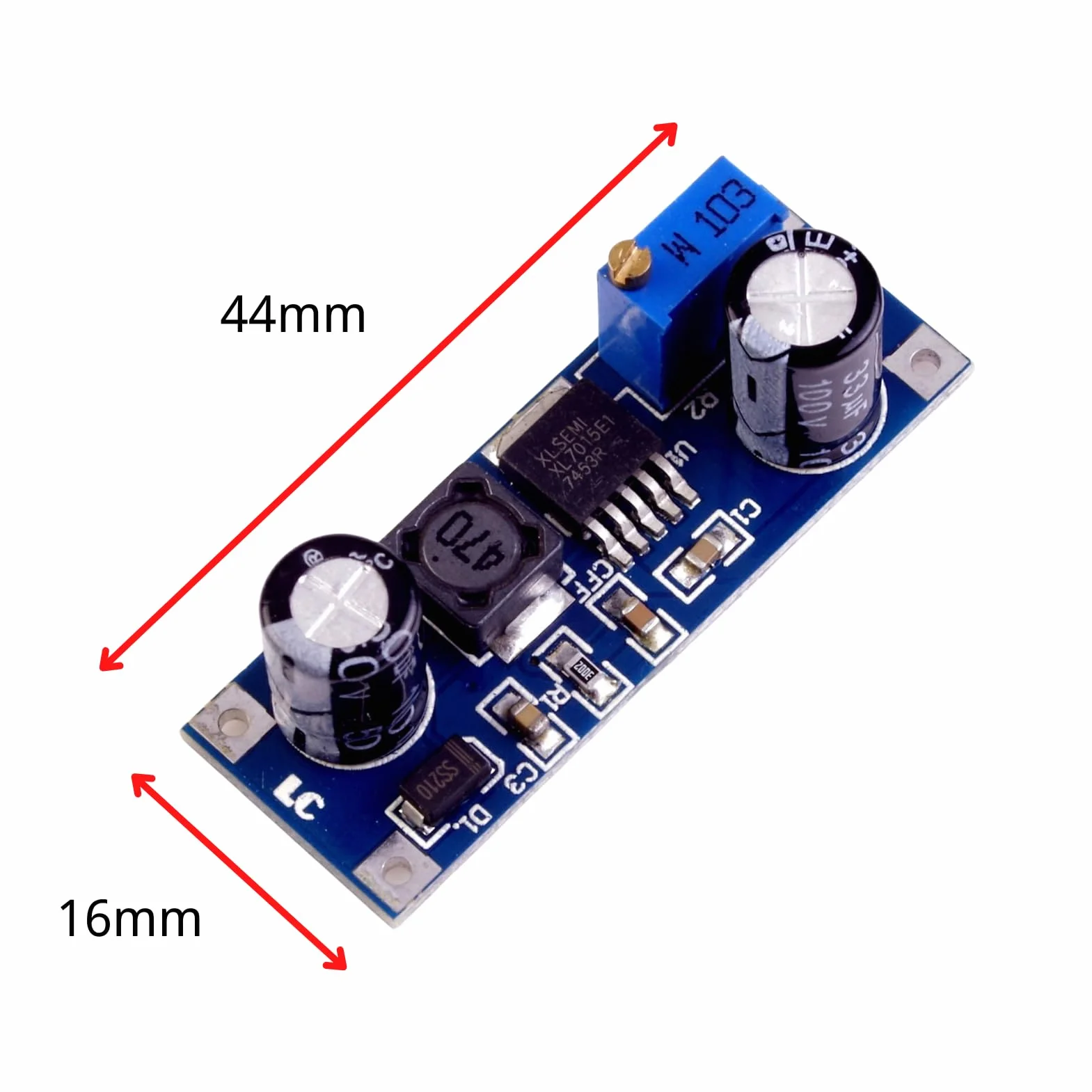 XL7015 LAOMAO DC-DC Step Down Converter 5-80V do 5-20V Voltage Regulator Power Supply moduł zasilacza 3 sztuki